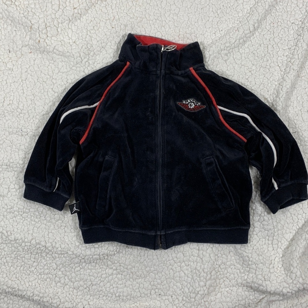 Nike Air Jordan Toddler Velour Zip up sweatshirt